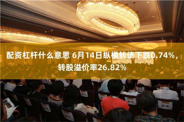 配资杠杆什么意思 6月14日纵横转债下跌0.74%，转股溢价率26.82%