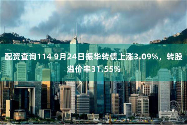 配资查询114 9月24日振华转债上涨3.09%，转股溢价率31.55%