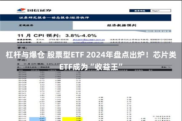 杠杆与爆仓 股票型ETF 2024年盘点出炉！芯片类ETF成为“收益王”